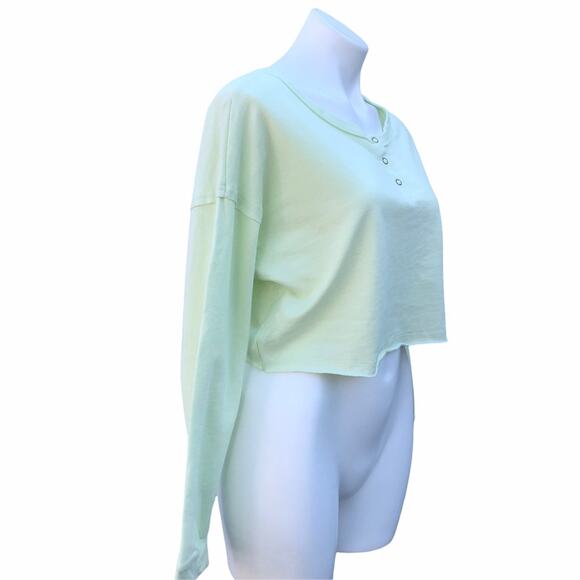 NWT Abound lime green long sleeve crop top size medium - Picture 5 of 8